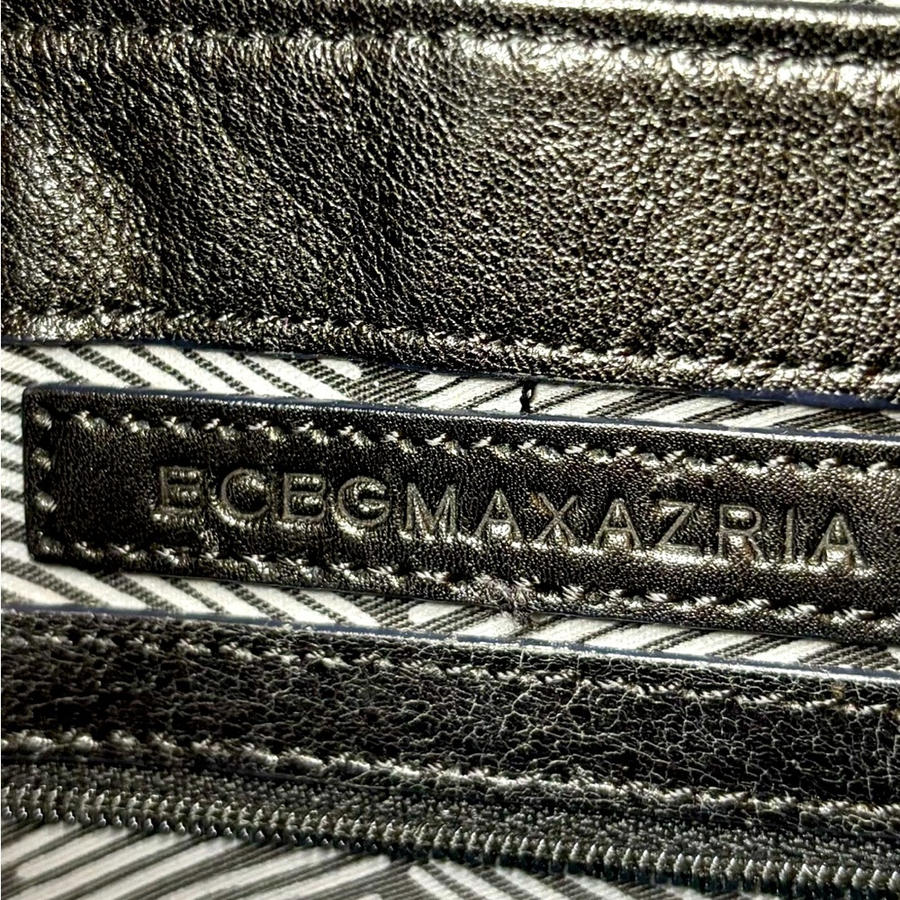 Black Leather BCBG MaxAzria Shoulder/Clutch Bag - Picture 8 of 10
